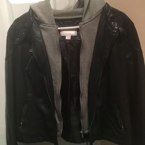 Black Faux Leather Jacket